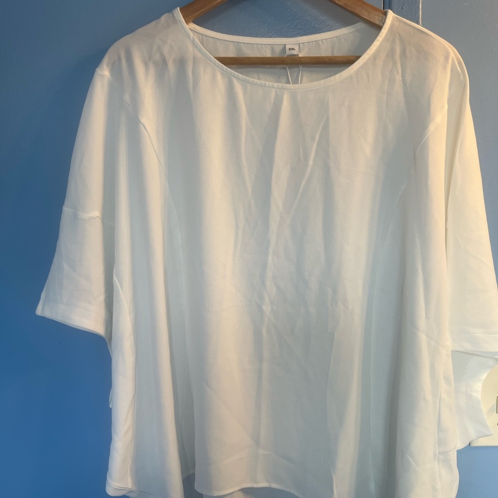 Elegant White Women's Blouse